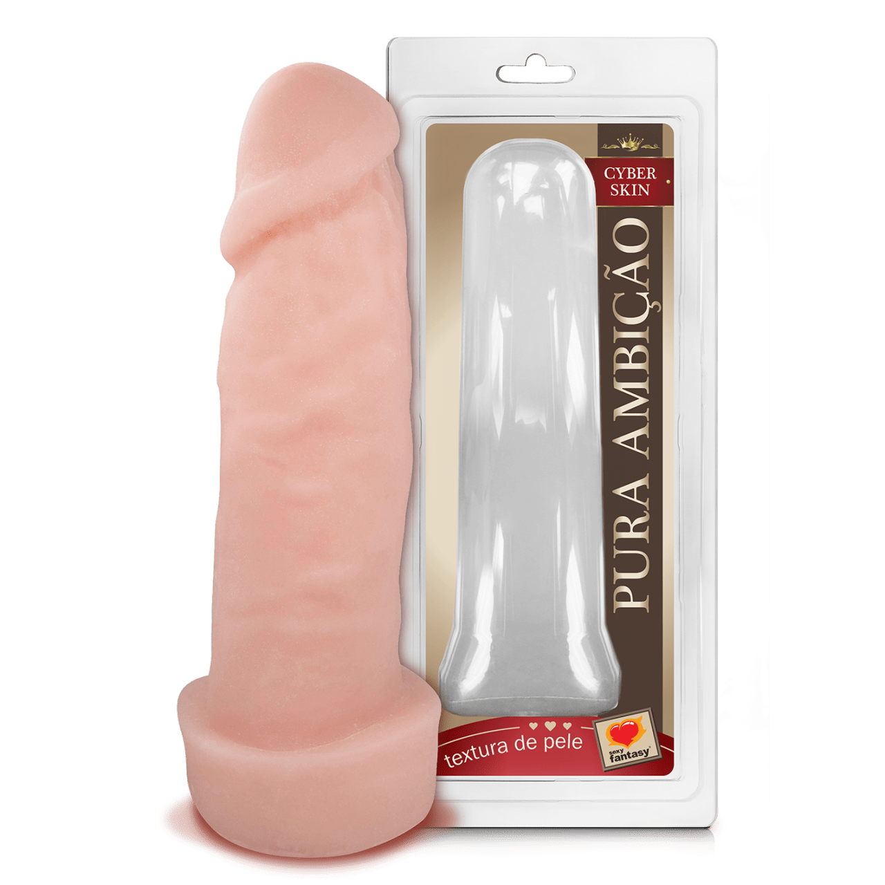 Capa Peniana Em Cyberskin 17x4cm Sexy Fantasy 8993