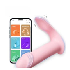 ESTIMULADOR DE CLITÓRIO COM PENETRAÇÃO VIA SMARTPHONE LILO REF 12446