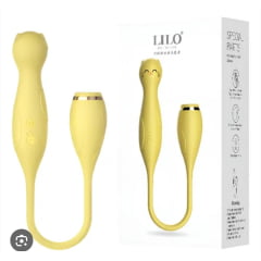 Vibrador Duplo Flexível com 10 Modos de Vibração lilo welove ref 13354