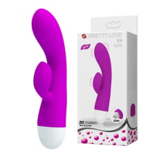 Vibrador Ponto G Com Estimulador Clitoriano E 30 Vibrações Eli Importação ref 12298