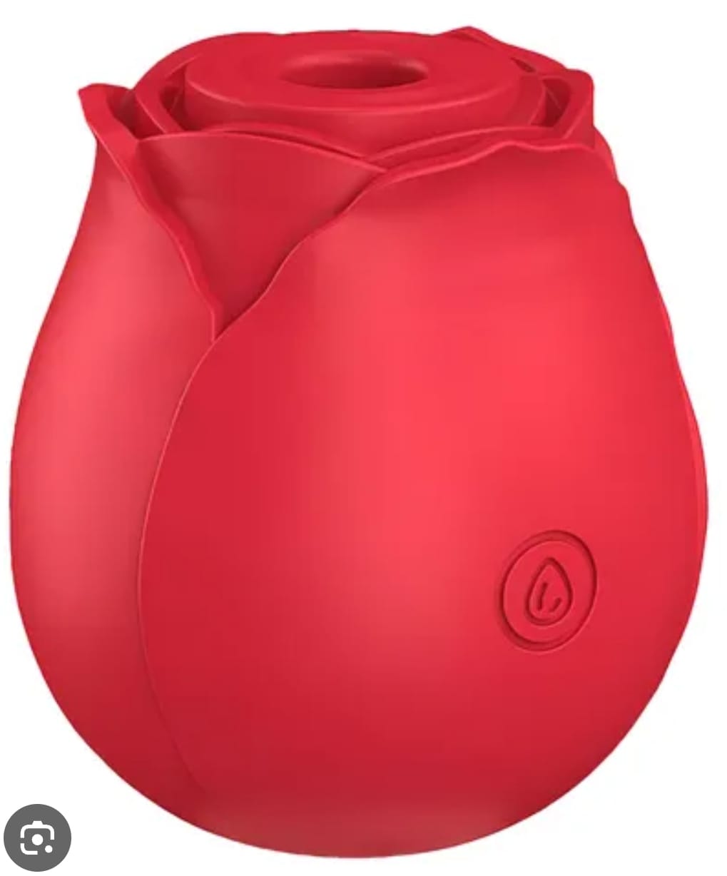 ESTIMULADOR DE CLITÓRIS EM FORMATO DE ROSA EM SILICONE MEGA IMPORT REF 11236